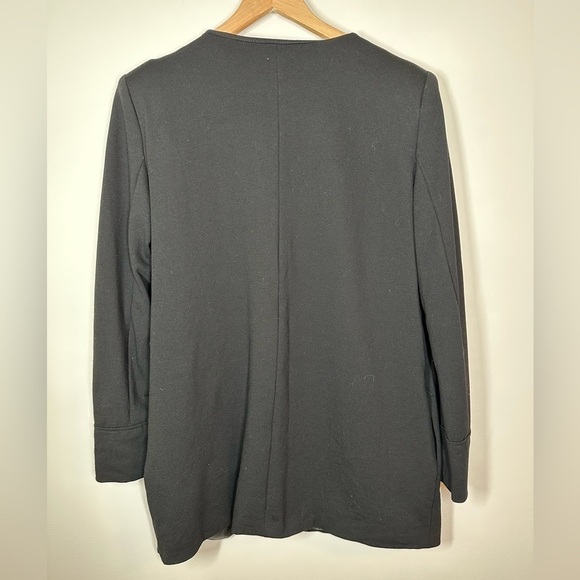 Mng Suit Jacket Oversized Ling Blazer‎ with Snaps Black Medium - Picture 7 of 7